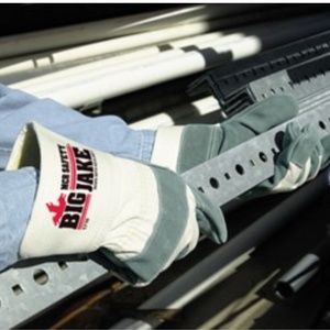 Big Jake Premium Grade A+ Side Leather Palm Work Gloves 4.5 Inch Safety Cuff